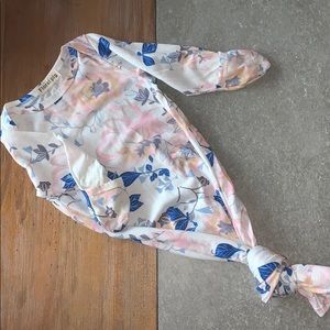 Knitted Floral Gown 0-3m